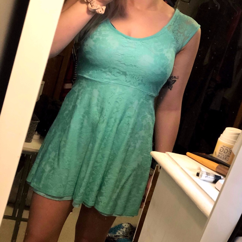 Mint Lace Dress